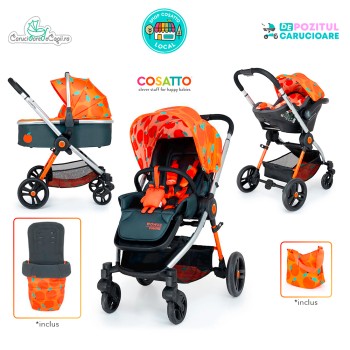 Carucior 3 in 1 Cosatto Wowee Go Orange 