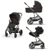 Noul Cybex Balios S lux 2025 Chocolate Brown sistem 3 in 1 cu Cybex Cloud G Plus i-size recline testata ADAC