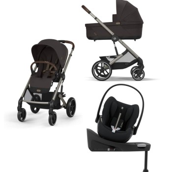 Noul Cybex Balios S Lux 2025 Chocolate Brown sistem 4 in 1 cu Cybex Cloud G Plus i-size recline testata ADAC si baza isofix rotativa