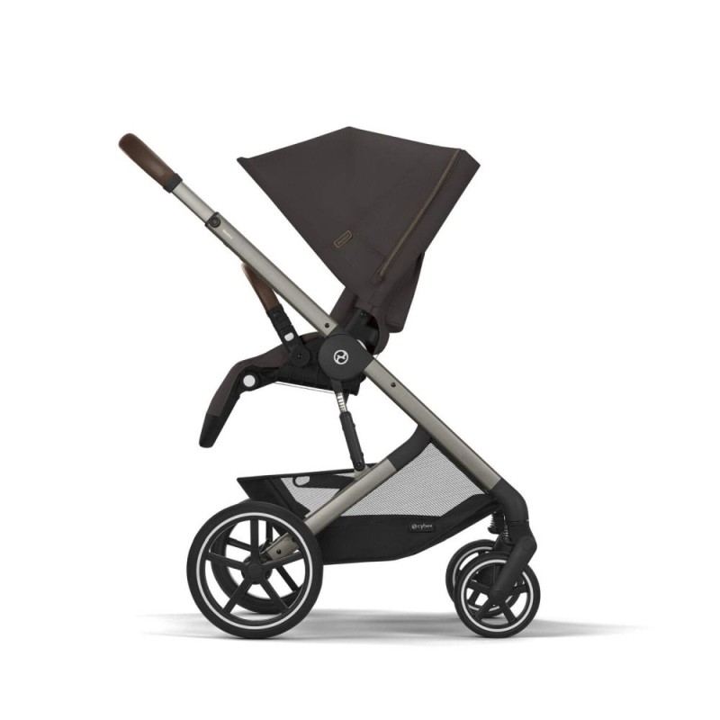 Noul Cybex Balios S lux 2025 Chocolate Brown sistem 3 in 1 cu Cybex Cloud G Plus i-size recline testata ADAC