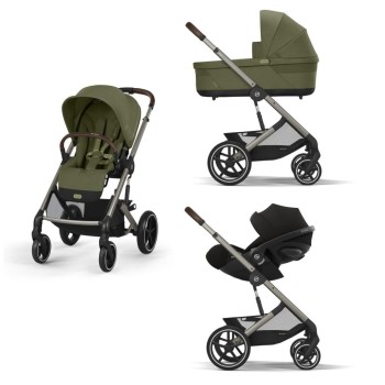 Noul Cybex Balios S Lux 2025 Moss Green sistem 3 in 1 cu Cybex Cloud G Plus i-size recline ADAC