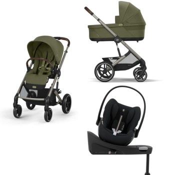 Noul Cybex Balios S Lux 2025 Moss Green sistem 4 in 1 cu Cybex Cloud G Plus i-size recline testata ADAC si baza isofix rotativa