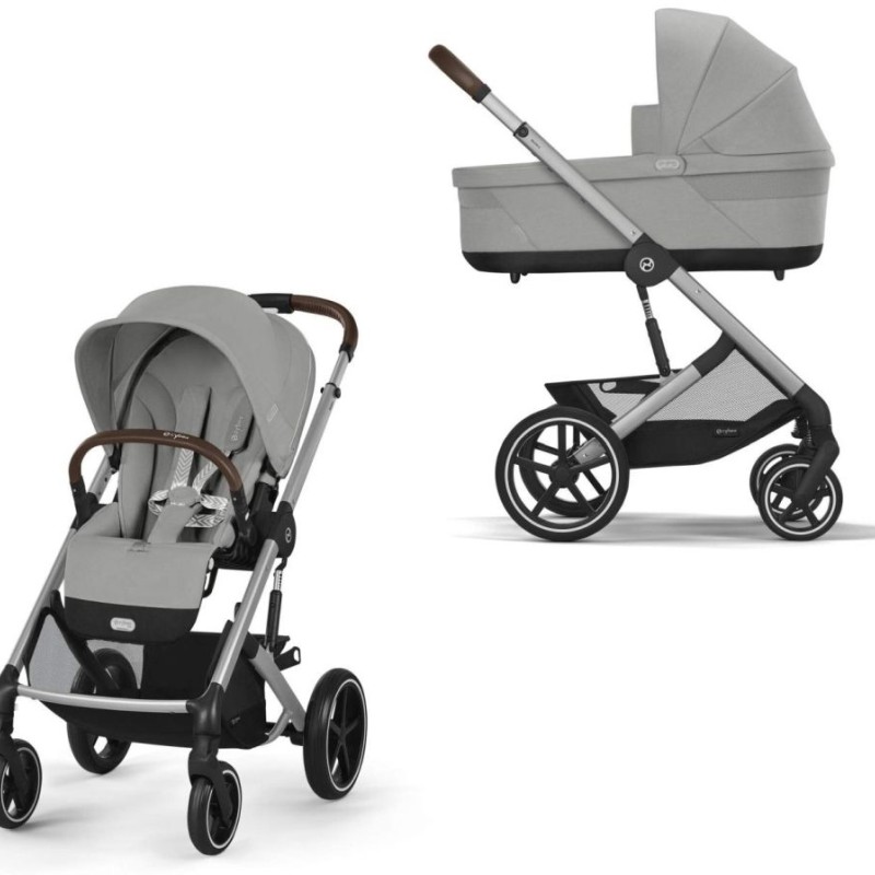 Noul Cybex Balios S Lux 2025 sistem 2 in 1 Stone Grey