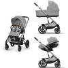 Noul Cybex Balios S Lux 2025 Stone Grey sistem 3 in 1 cu Cybex Cloud G Plus i-size recline ADAC