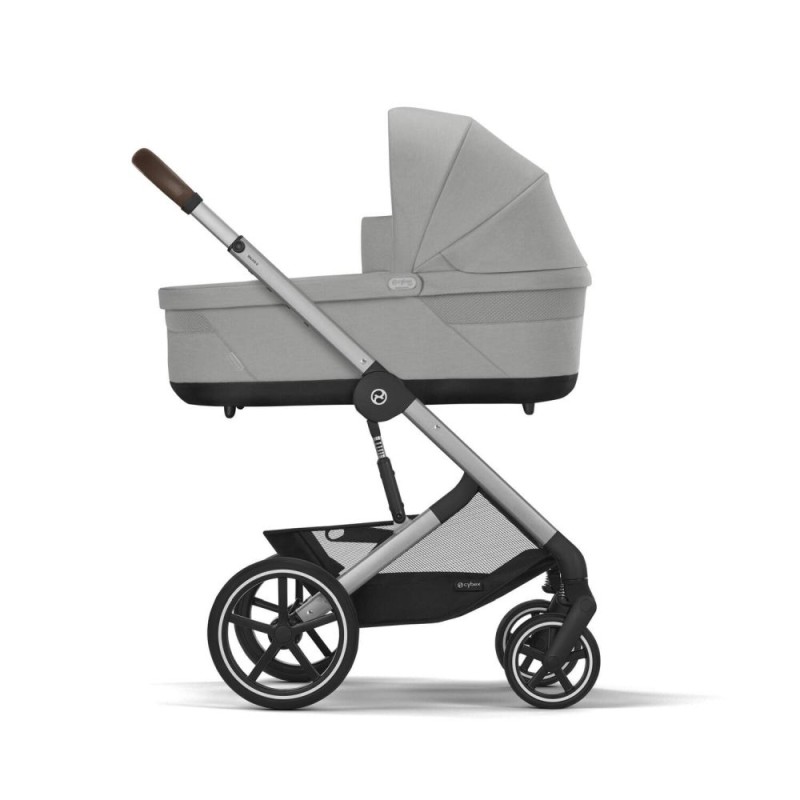 Noul Cybex Balios S Lux 2025 Stone Grey sistem 3 in 1 cu Cybex Cloud G Plus i-size recline ADAC