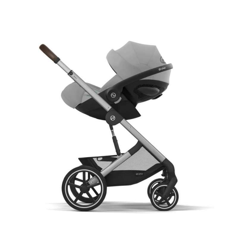 Noul Cybex Balios S Lux 2025 Stone Grey sistem 3 in 1 cu Cybex Cloud G Plus i-size recline ADAC