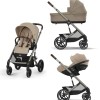 Noul Cybex Balios S lux 2025 Almond Beige sistem 3 in 1 cu Cybex Cloud G Plus i-size recline testata ADAC 
