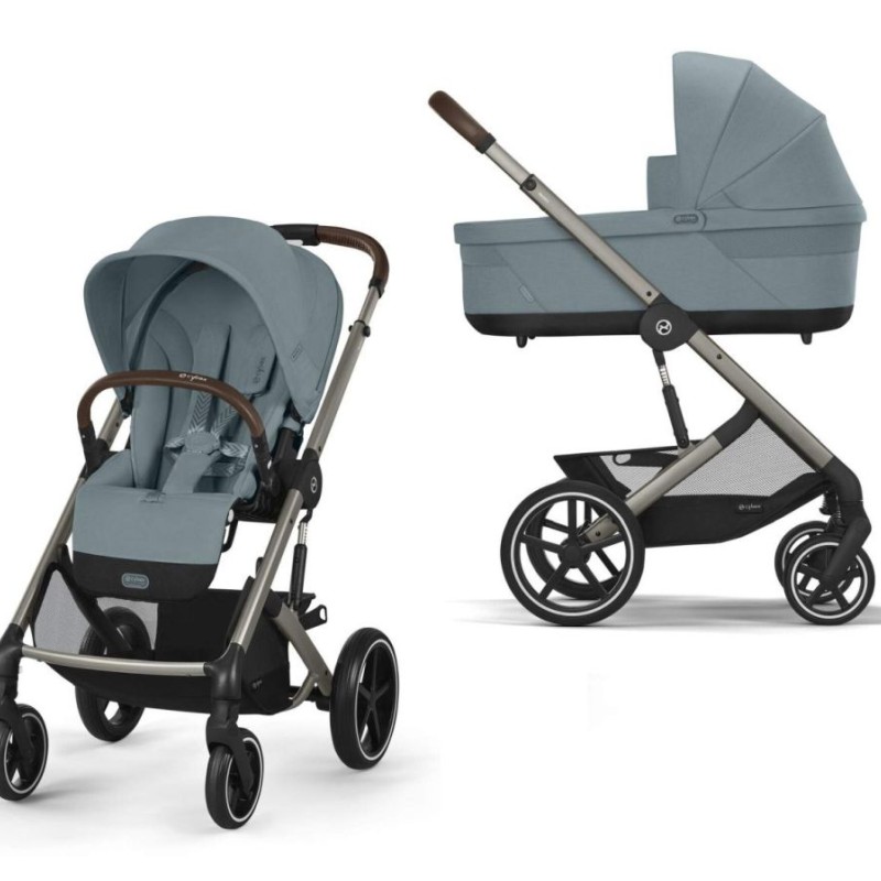 Noul Cybex Balios S Lux 2025 sistem 2 in 1 Stormy Blue