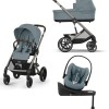 Noul Cybex Balios S Lux 2025 Stormy Blue sistem 4 in 1 cu Cybex Cloud G Plus i-size recline testata ADAC si baza isofix rotativa