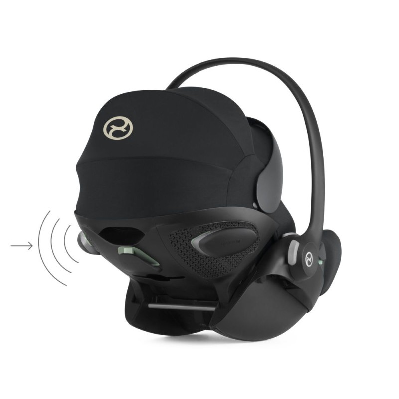 Carucior copii 3 in 1 Muuvo Quick Onix Black cu Cybex Cloud G i-size Plus recline testata ADAC