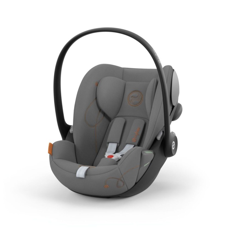 Carucior copii 3 in 1 Nola Adamex Grafit PS35 cu Cybex Cloud G Confort i-size recline testata ADAC