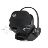 Carucior copii 4 in 1 Muuvo Quick 4.0 Classic Black cu Cybex Cloud G Plus i-size recline testata ADAC si baza isofix rotativa