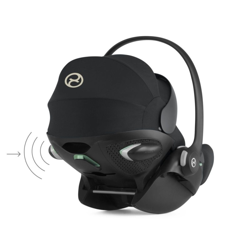 Carucior copii 4 in 1 Muuvo Quick 4.0 Classic Black cu Cybex Cloud G Plus i-size recline testata ADAC si baza isofix rotativa