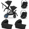 Cybex E-Gazelle S electric Moon Black 3in1 cu landouri si scoici Cloud G plus ADAC