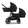 Cybex E-Gazelle S electric Moon Black 3in1 cu landouri si scoici Cloud G plus ADAC