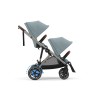 Noul Cybex E-Gazelle S electric Almond Beige 3 in 1 Gemeni cu landouri si scoici Cloud G plus