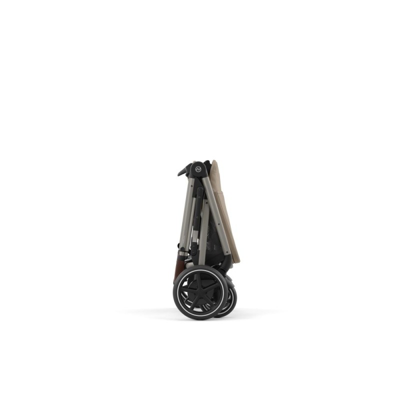 Noul Cybex E-Gazelle S electric Almond Beige 3 in 1 Gemeni cu landouri si scoici Cloud G plus