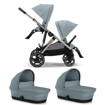 Noul Cybex Gazelle S Sky Blue 2 in 1 Gemeni cu landouri Sky Blue