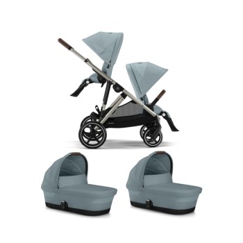 Noul Cybex Gazelle S Sky Blue 2 in 1 Gemeni cu landouri Sky Blue