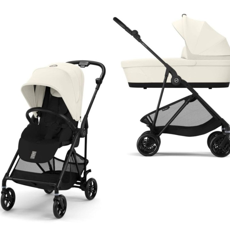 Noul Cybex Melio Carbon 2025 Canvas White 2 in 1