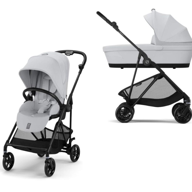 Noul Cybex Melio Carbon 2025 Fog Grey 2 in 1