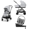 Cybex Melio Carbon 2025 Fog Grey 4in1 cu Cloud G Plus Recline ADAC si baza isofix