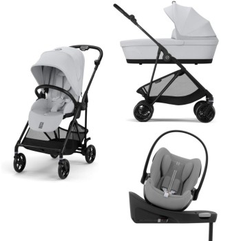 Cybex Melio Carbon 2025 Fog Grey 4in1 cu Cloud G Plus Recline ADAC si baza isofix