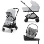 Cybex Melio Carbon 2025 Fog Grey 4in1 cu Cloud G Plus Recline ADAC si baza isofix