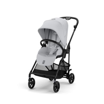 Cybex Melio Carbon 2025 Fog Grey 3in1 cu Cloud G Plus Recline ADAC