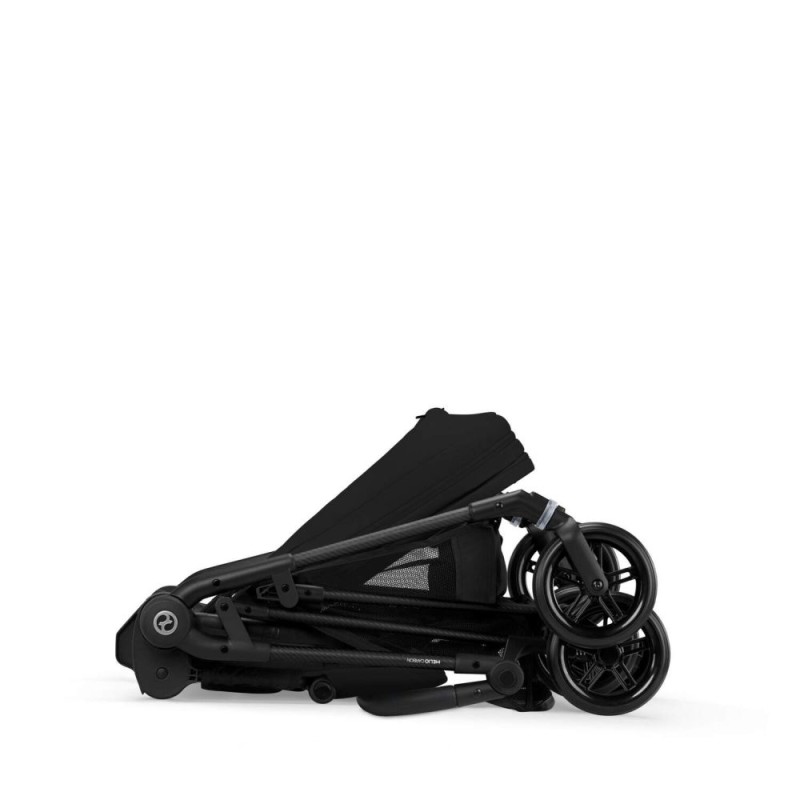 Noul Cybex Melio Carbon Magic Black 4 in 1 cu Scoica Cloud G Plus i-Size Recline testata ADAC si baza isofix rotativa