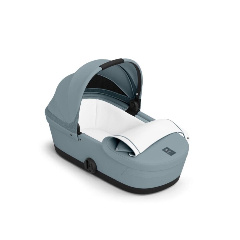 Cybex Melio Carbon Stormy Blue 4in1 cu Cloud G Plus Recline ADAC si baza isofix