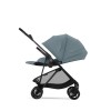 Cybex Melio Carbon Stormy Blue 4in1 cu Cloud G Plus Recline ADAC si baza isofix