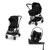 Noul Cybex Melio Carbon Magic Black 4 in 1 cu Scoica Cloud G Plus i-Size Recline testata ADAC si baza isofix rotativa