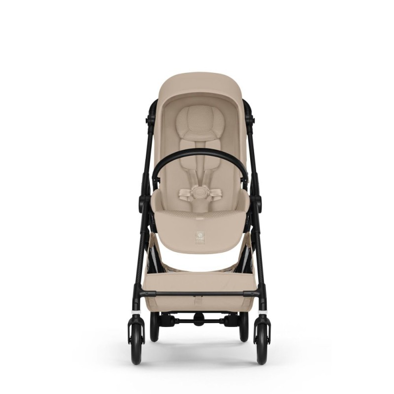 Noul Cybex Melio Carbon Almond Beige 3 in 1 cu Scoica Cloud G Plus i-Size Recline testata ADAC