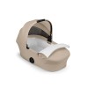 Noul Cybex Melio Carbon Almond Beige 3 in 1 cu Scoica Cloud G Plus i-Size Recline testata ADAC