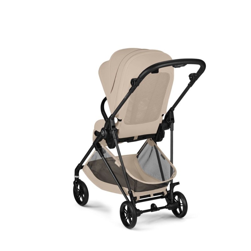 Noul Cybex Melio Carbon Almond Beige 3 in 1 cu Scoica Cloud G Plus i-Size Recline testata ADAC