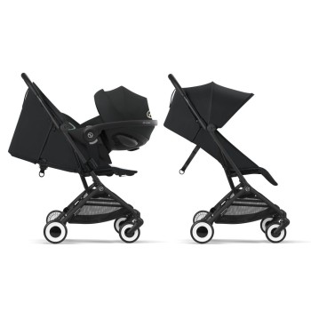 Travel Pack de la nastere: Noul Cybex Orfeo 2in1 Magic Black cu Cybex Cloud G Plus i-size recline testata ADAC