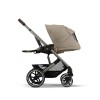 Noul Cybex Balios S lux 2025 Almond Beige sistem 3 in 1 cu Cybex Cloud G Plus i-size recline testata ADAC 