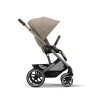 Noul Cybex Balios S lux 2025 Almond Beige sistem 3 in 1 cu Cybex Cloud G Plus i-size recline testata ADAC 