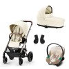 Noul Cybex Balios S Lux sistem 3 in 1 cu Aton S2 i-size Seashell Beige