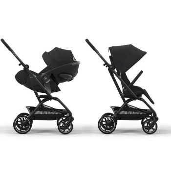 Noul Cybex Eezy S Twist +2 reversibil 360, sistem 2 in 1 sport + Cloud G Plus Reclinabil Magic Black