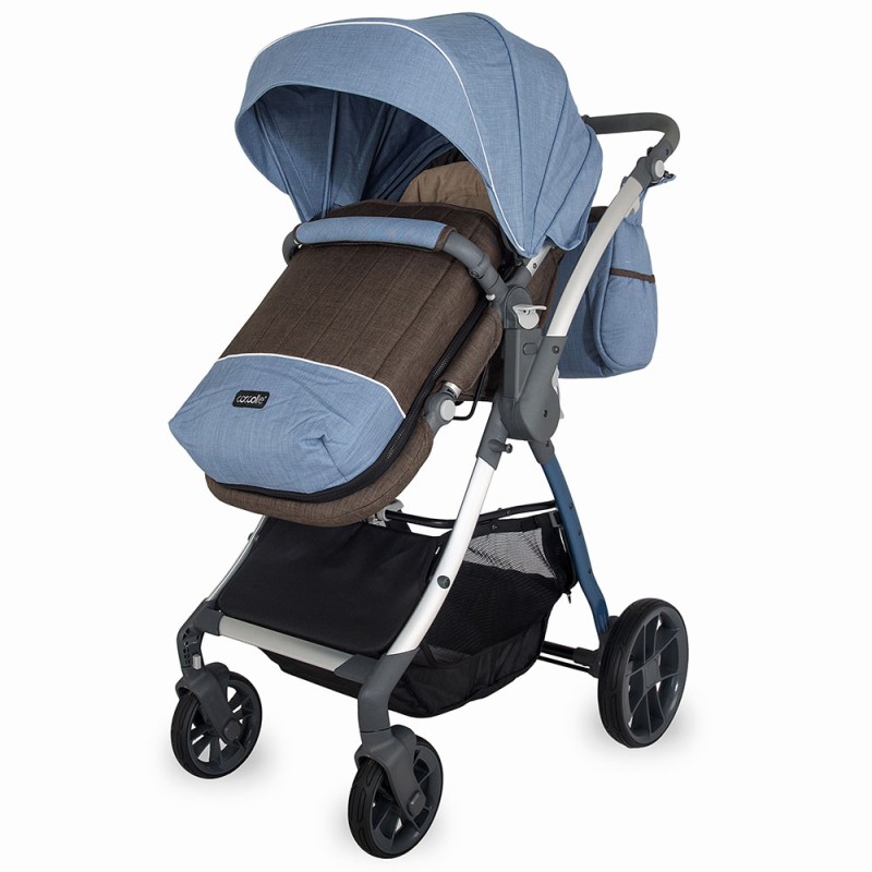 SISTEM MODULAR COCCOLLE ACERO 3 IN 1 BLUE