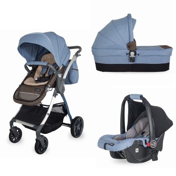 SISTEM MODULAR COCCOLLE ACERO 3 IN 1 BLUE