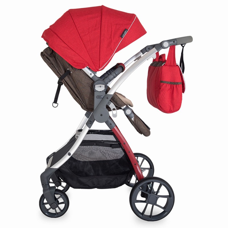 SISTEM MODULAR COCCOLLE ACERO 2 IN 1 ROSU