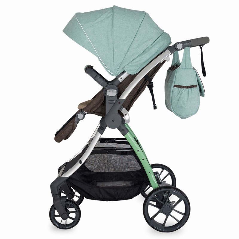 SISTEM MODULAR COCCOLLE ACERO 3 IN 1 VERDE MENTA