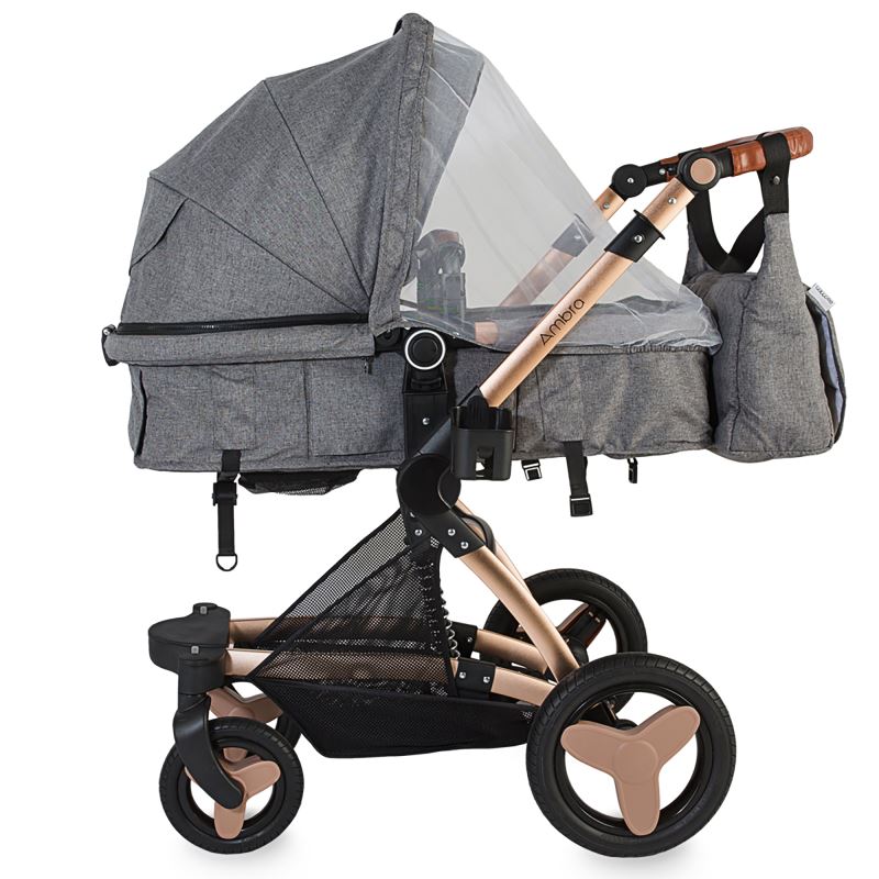 Carucior transformabil 3 in 1 Coccolle Ambra Gri