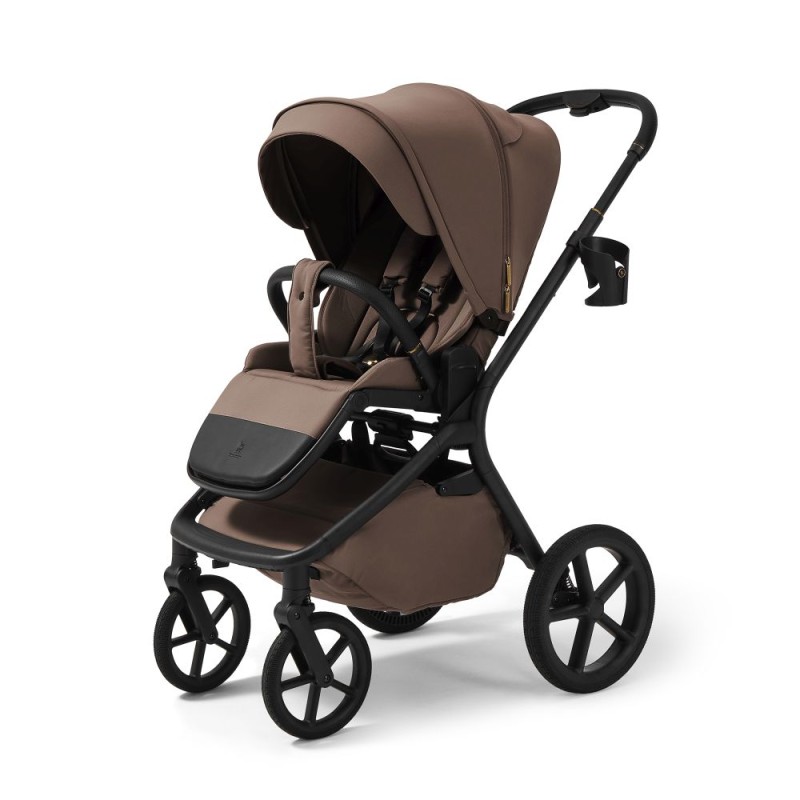Carucior copii cu landou pliabil Future Design Inspiro Essential Mokka 2 in 1