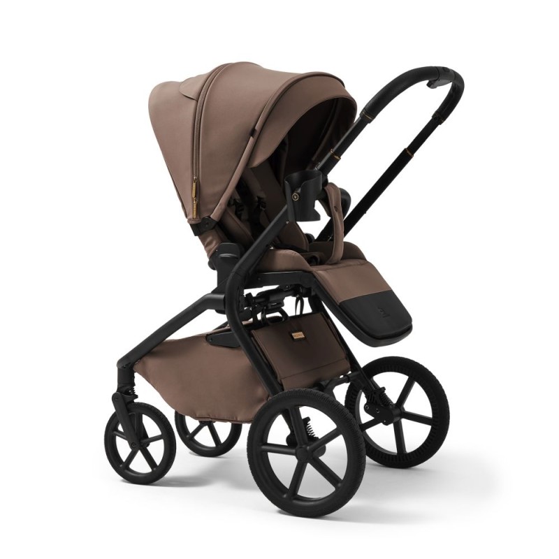 Carucior copii cu landou pliabil Future Design Inspiro Essential Mokka 2 in 1