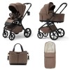 Carucior copii cu landou pliabil Future Design Inspiro Essential Mokka 2 in 1