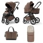 Carucior copii cu landou pliabil Future Design Inspiro Essential Mokka 2 in 1